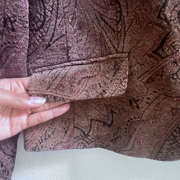 Grace Elements Tapestry Blazer size 4 Grandma 90s Vintage Retro Granny Casual - Picture 7 of 7